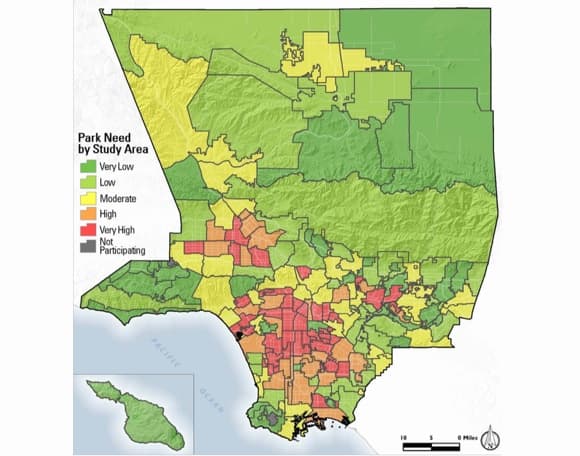 The Countywide Comprehensive Parks and Recreation Needs Assessment Area